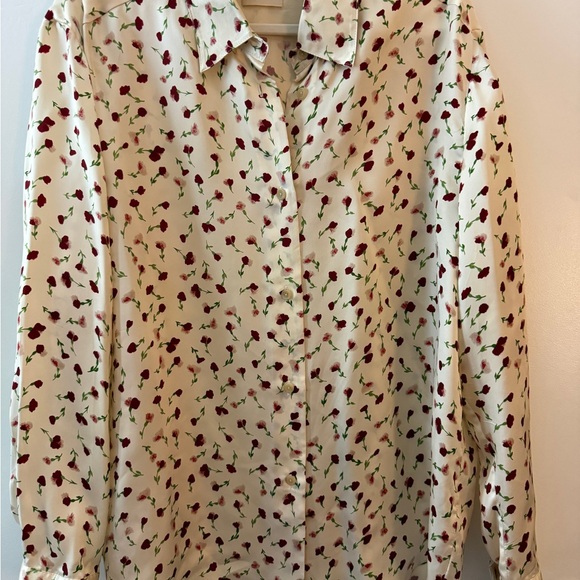 KHAITE Argo Floral Blouse EUC - Picture 2 of 6